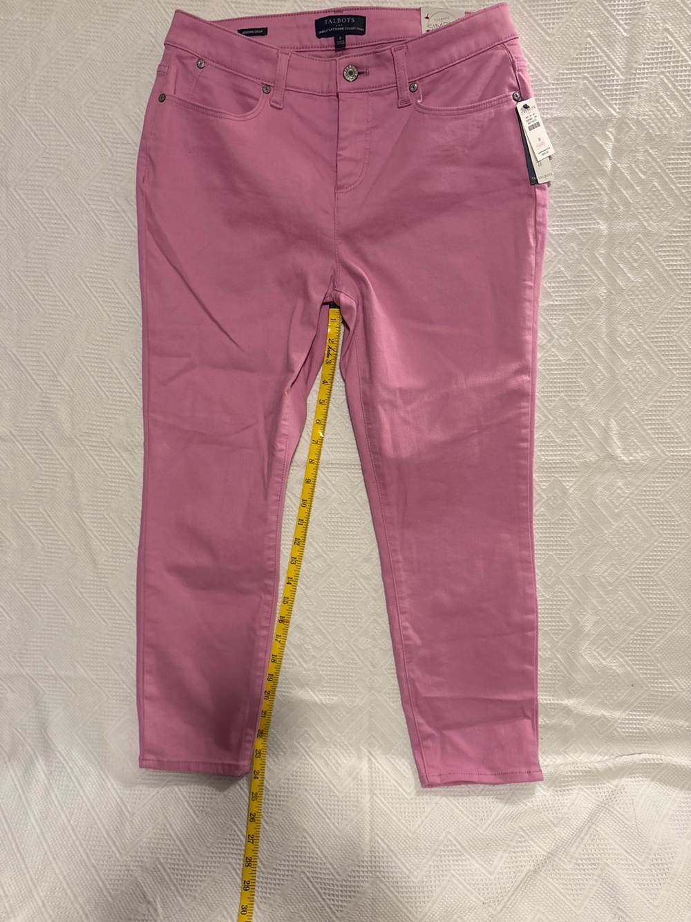 Talbots Pink Cropped Slim Jeans